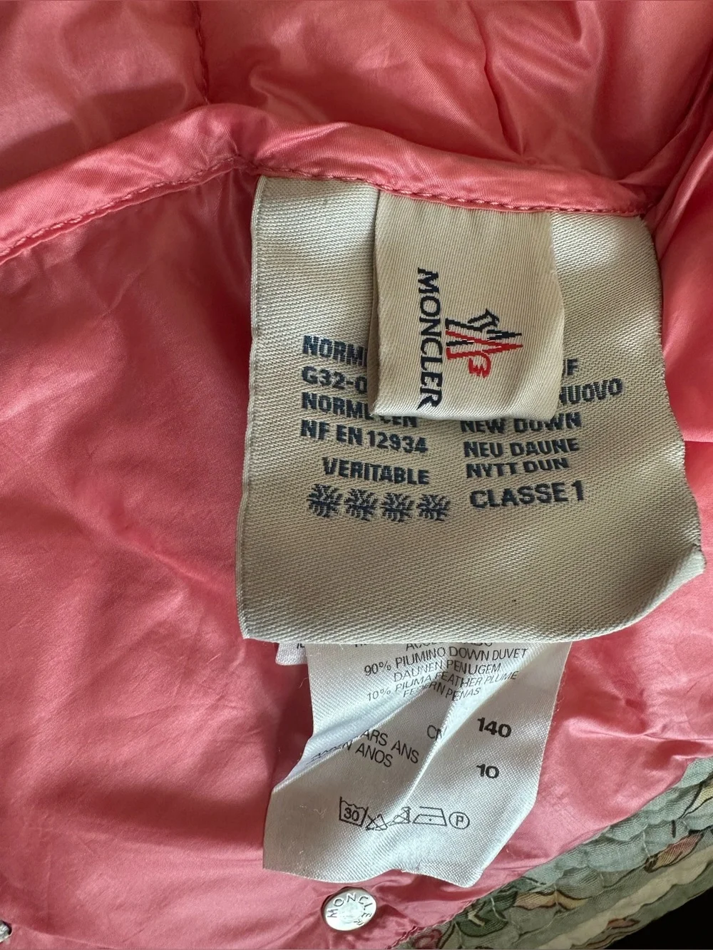 Authentic Moncler Enfant 